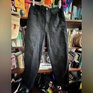 Just Black Denim Size 28 barrel style jeans